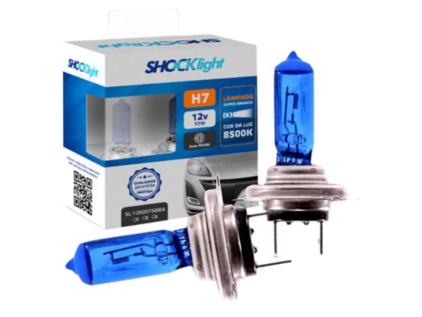 LAMPADA H4- SUPER BRANCA - (PAR)