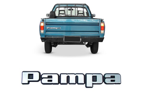 EMBLEMA PAMPA   CINZA